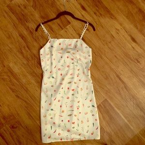 Vintage mini dress with spaghetti straps